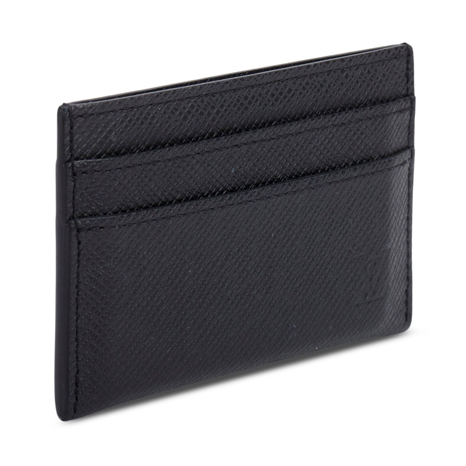Louis Vuitton Black Taiga Leather Card Holder