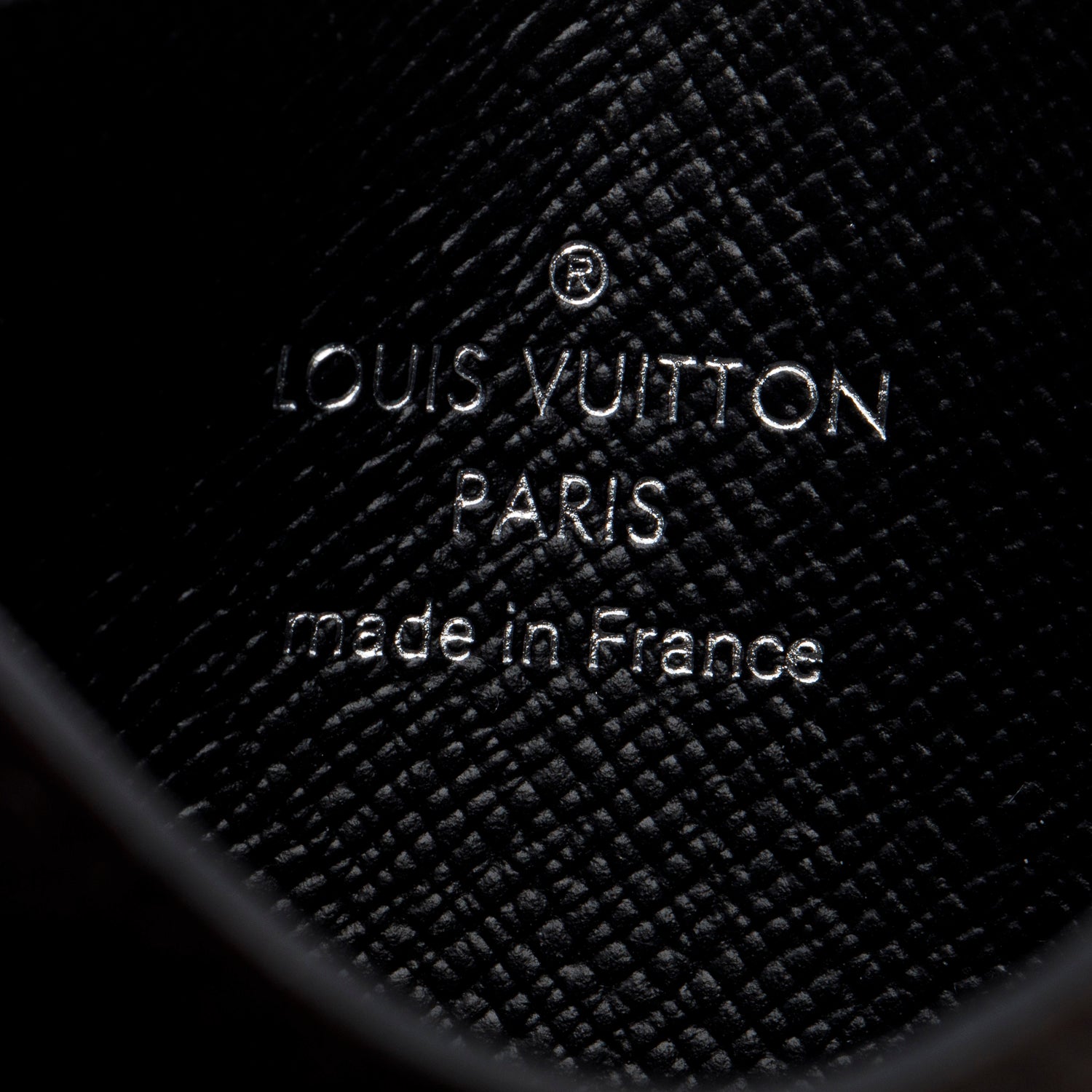 Louis Vuitton Black Taiga Leather Card Holder