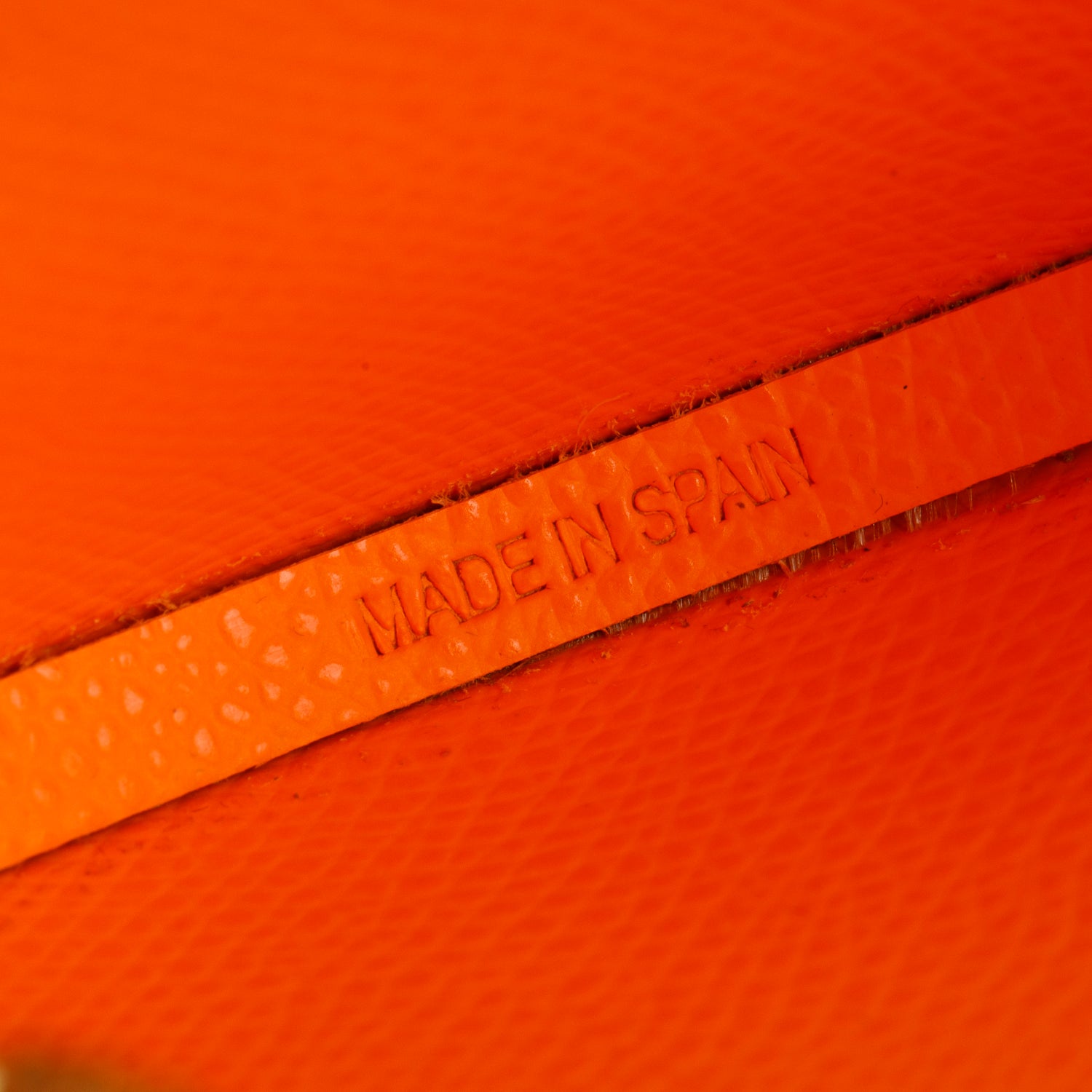 Jacquemus Orange Pebbled Leather Le Pitchou Circle Neck Pouch