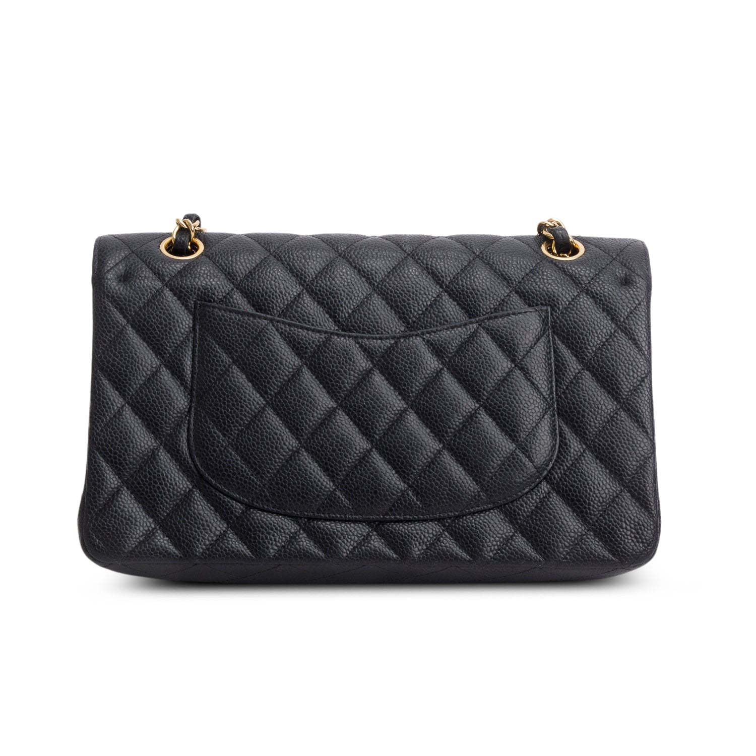 Chanel Black Caviar Classic Medium Double Flap Bag w/ Box & Authenticity Card