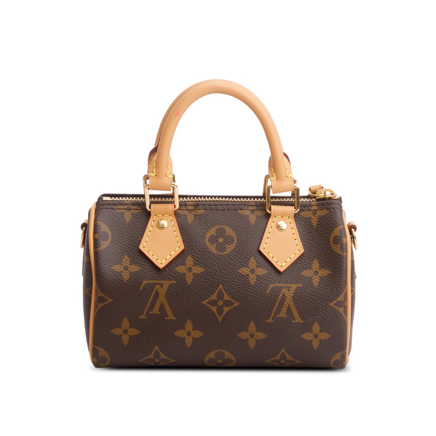 Louis Vuitton 2024 Monogram Nano Speedy Bandouliere w/ Box, Receipt & Strap