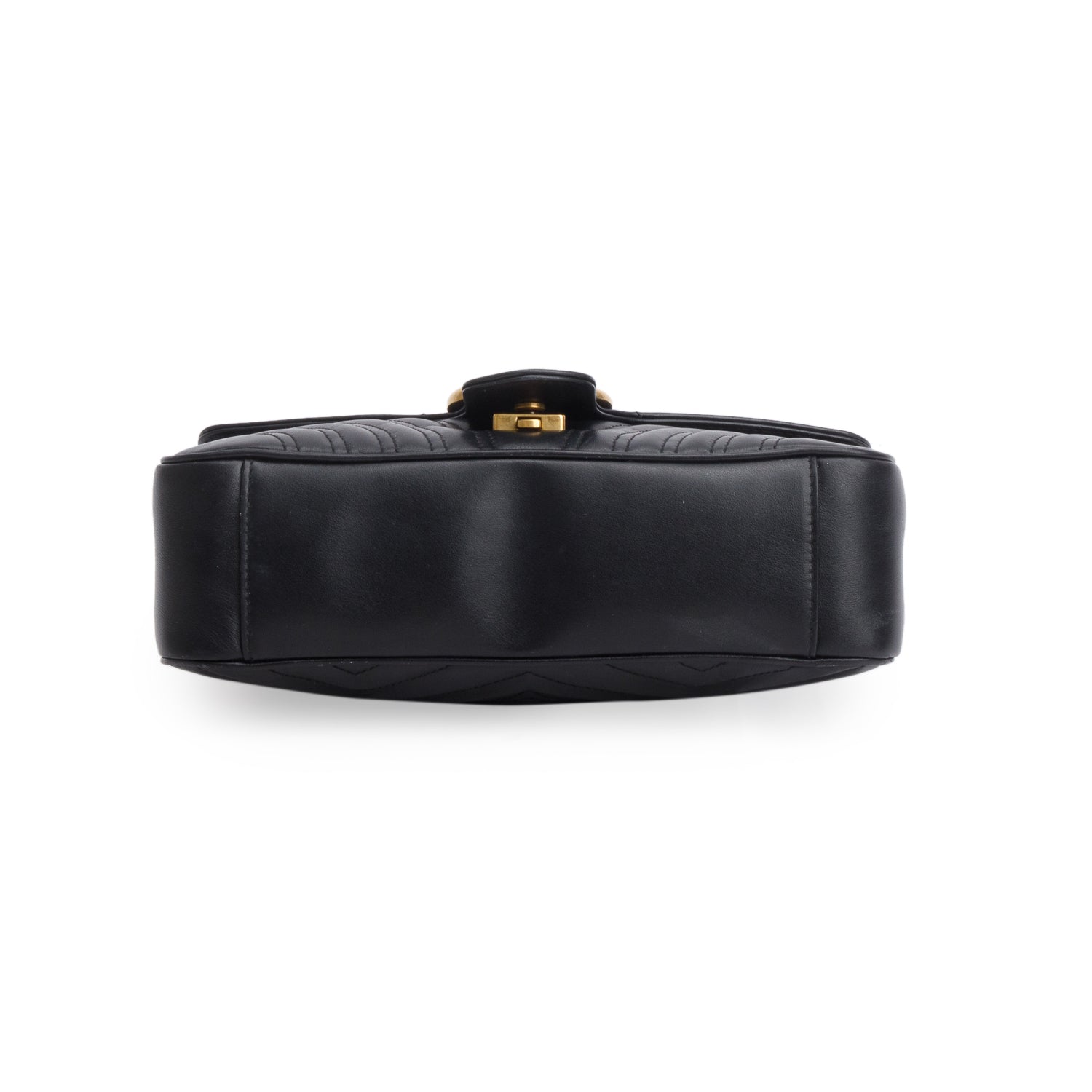 Gucci Black GG Marmont Matelasse Small Shoulder Bag w/ Box