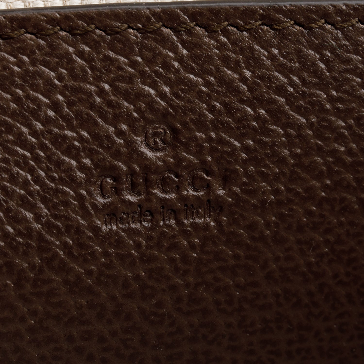 Gucci GG Supreme Monogram Textured Dollar Calfskin Web Ophidia Pochette w/ Box