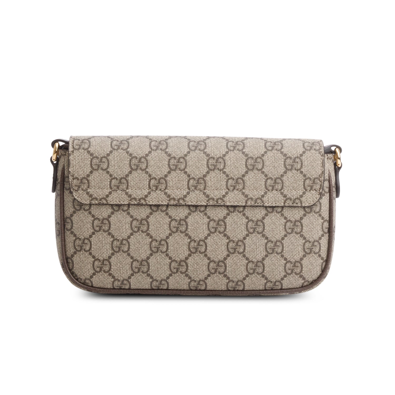 Gucci GG Supreme Monogram Textured Dollar Calfskin Web Ophidia Pochette w/ Box