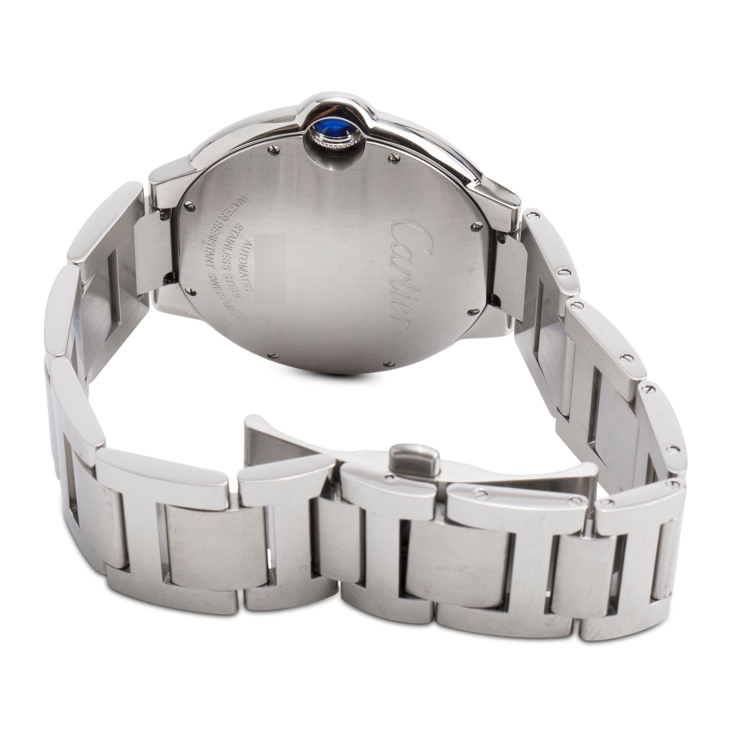 Cartier Stainless Steel Ballon Bleu de Cartier 42 MM Automatic Watch Silver Dial 3001 w/ Box & Papers