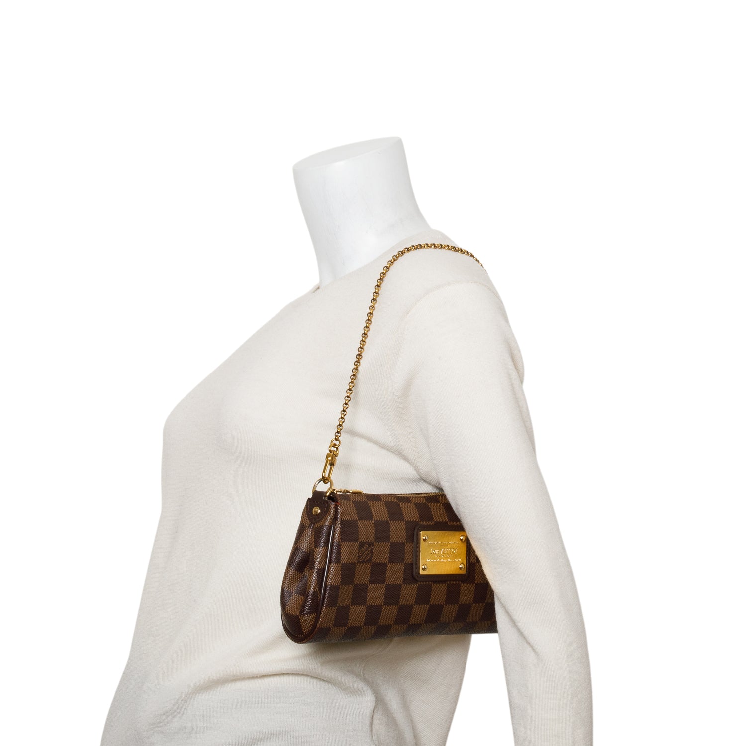 Louis Vuitton Damier Ebene Eva Clutch