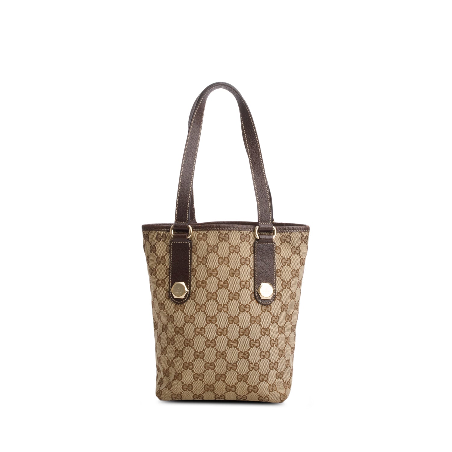 Gucci Monogram Canvas Charmy Tote Bag