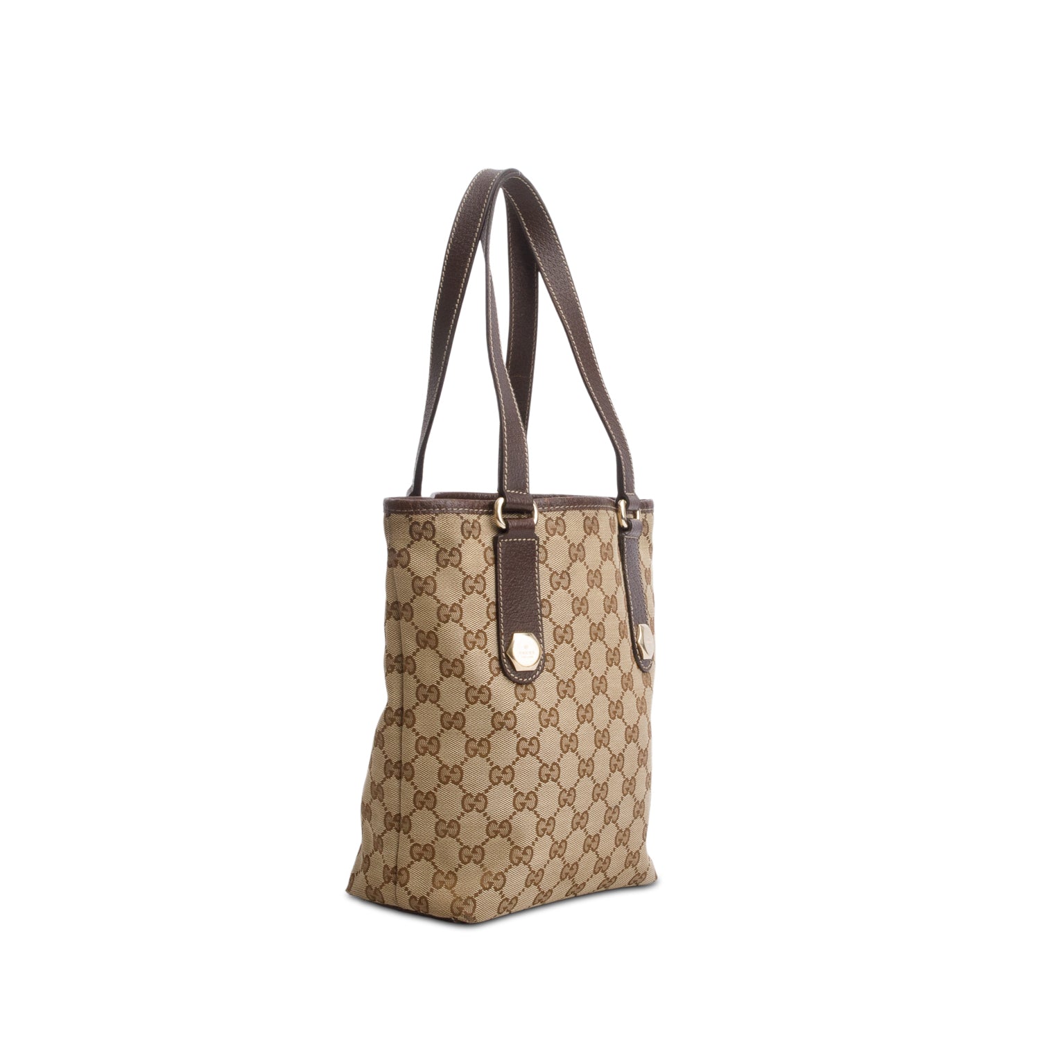 Gucci Monogram Canvas Charmy Tote Bag