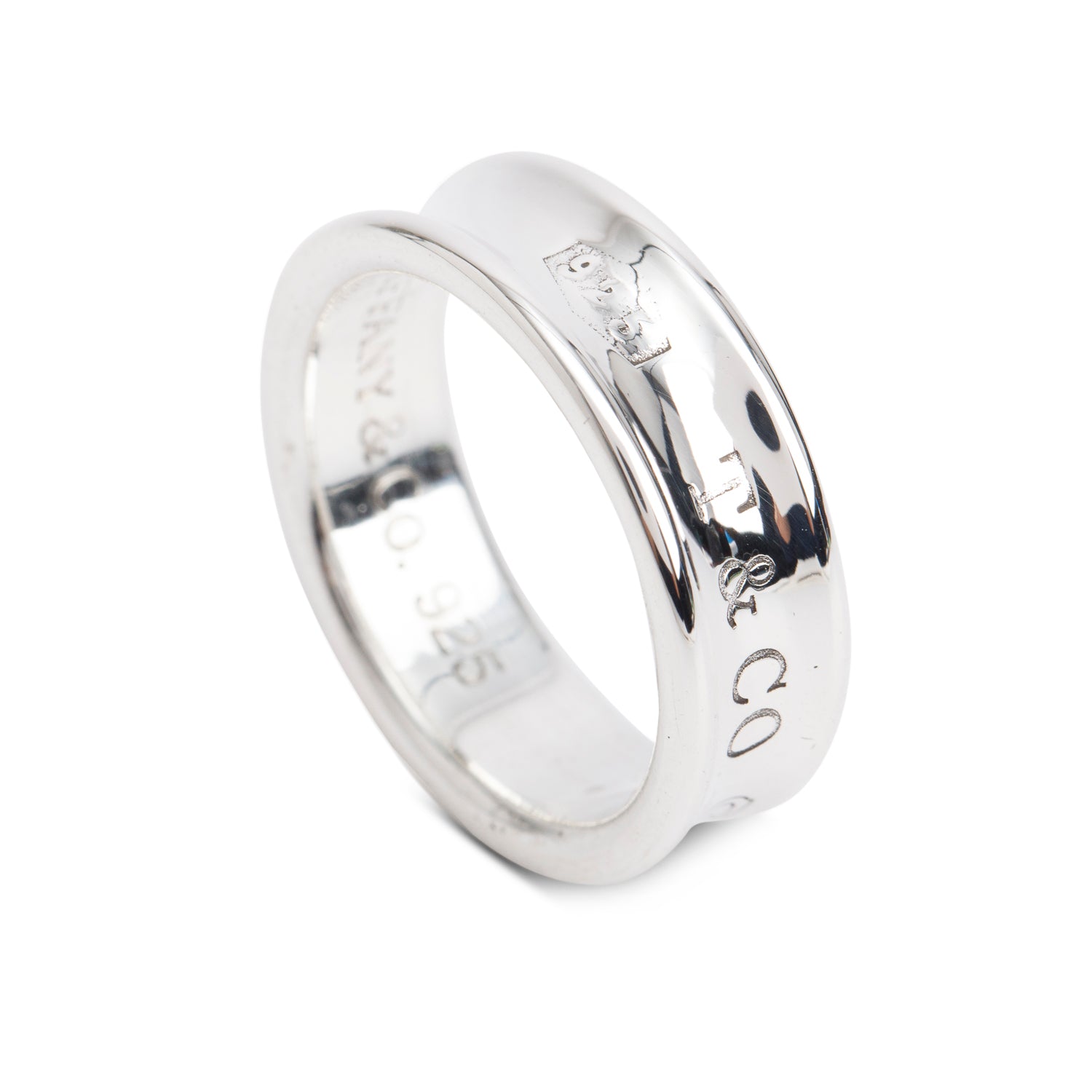 Tiffany & Co. Sterling Silver Medium 1837 Ring, Size 8.5