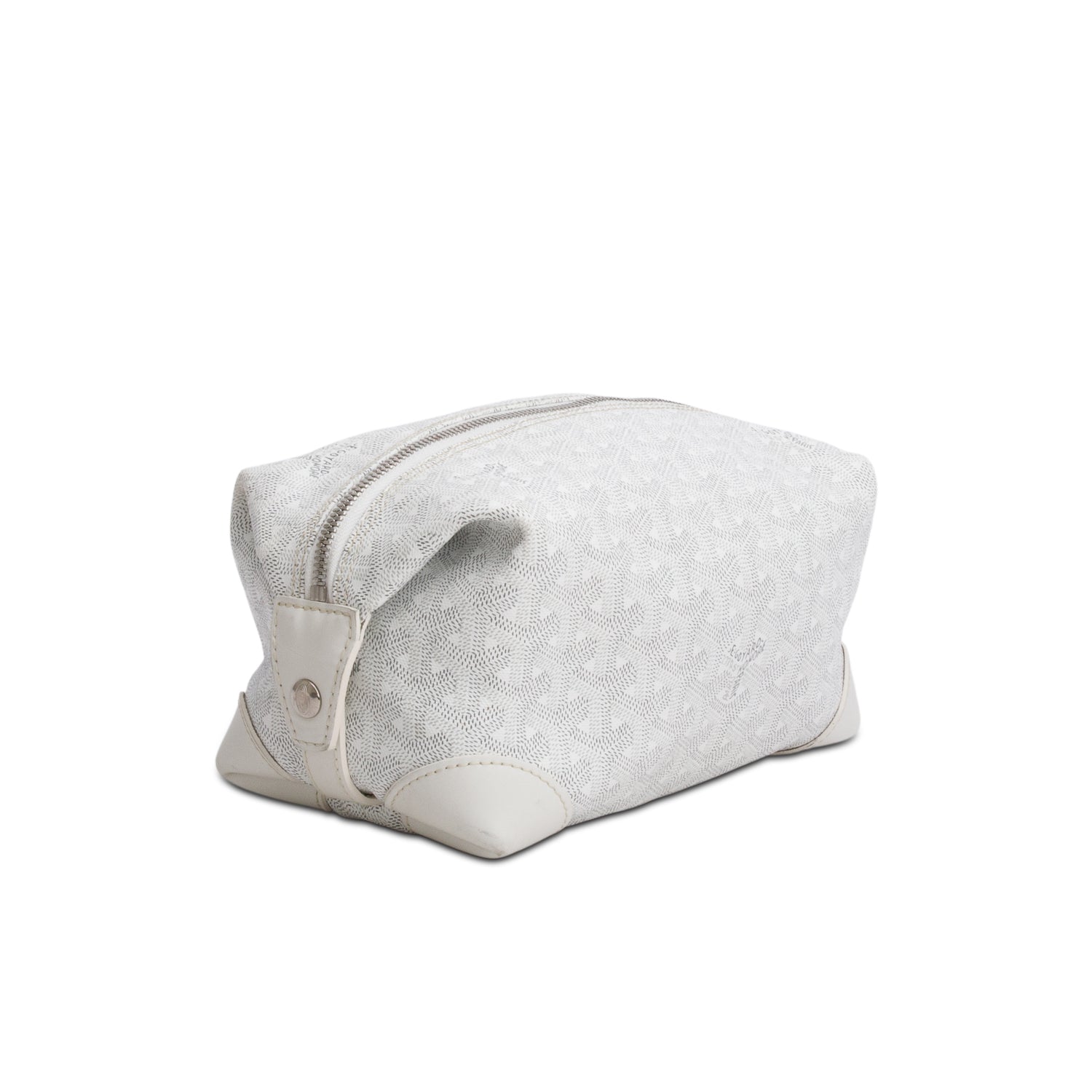 Goyard 2023 White Goyardine Boeing 25 Toiletry Bag