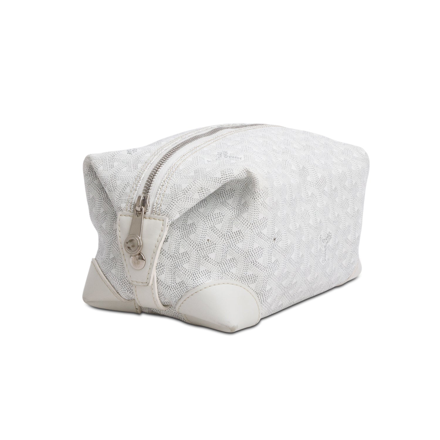Goyard 2023 White Goyardine Boeing 25 Toiletry Bag