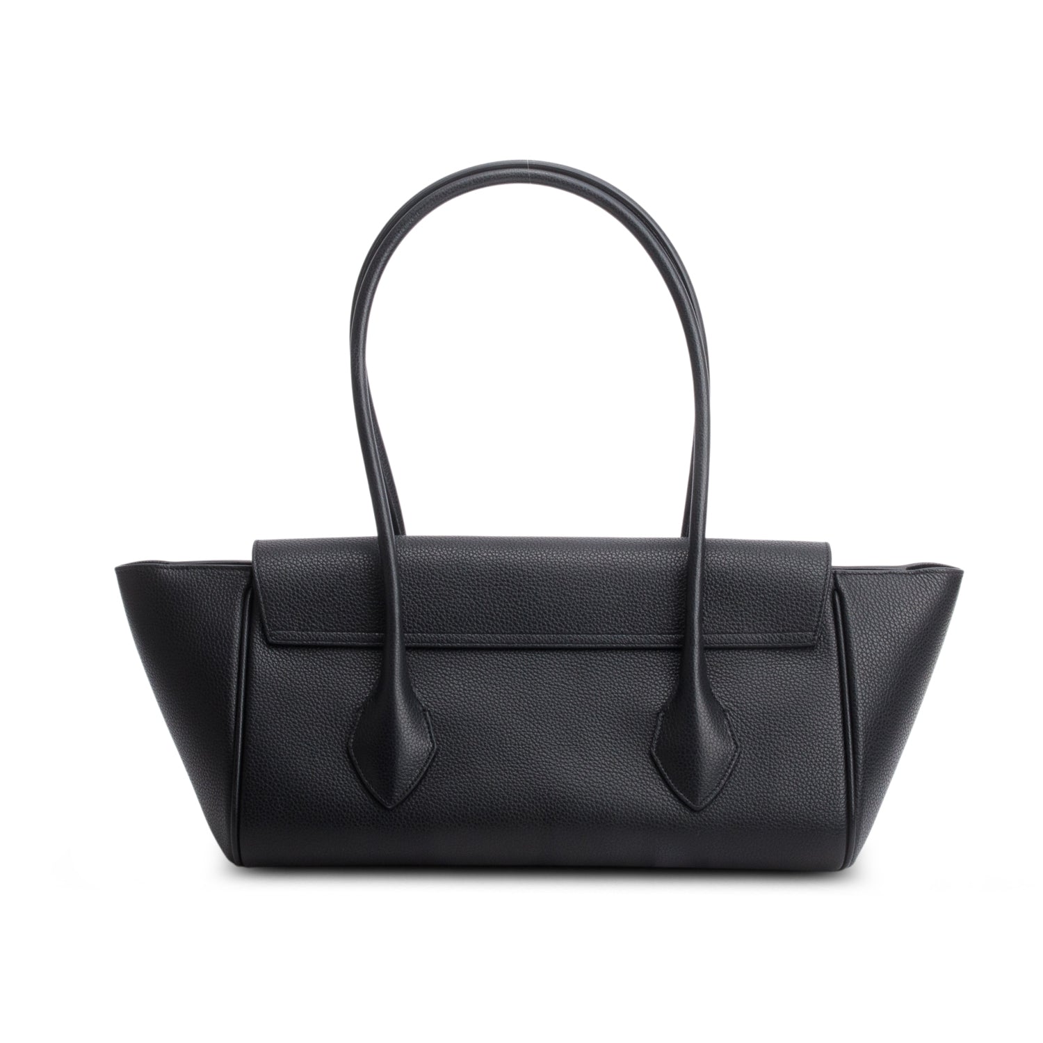 Ferragamo Black Calfskin Small East West Tote