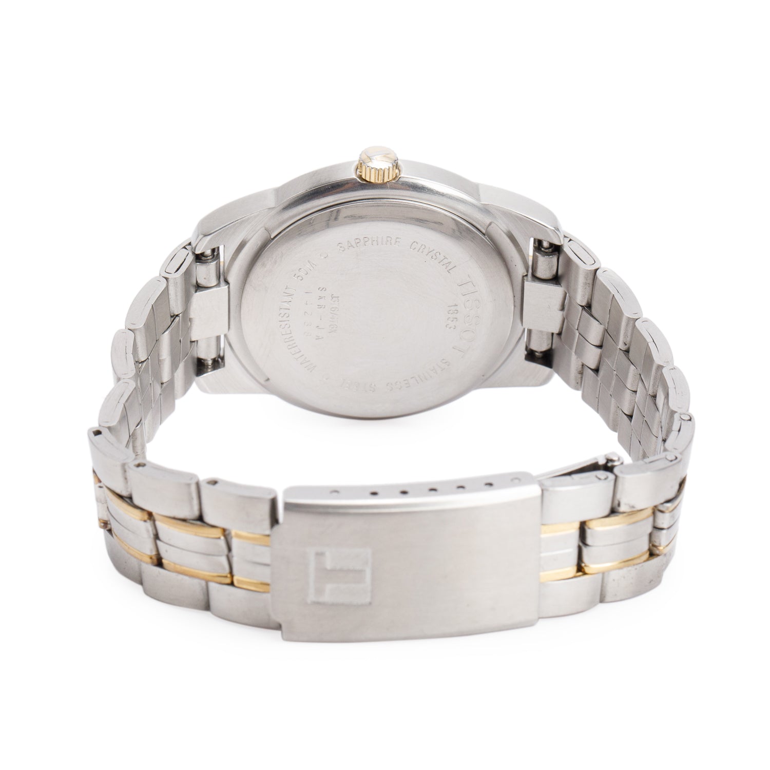 Tissot Two-Tone Stainless Steel PR50 36 MM Quartz Watch Black Dial