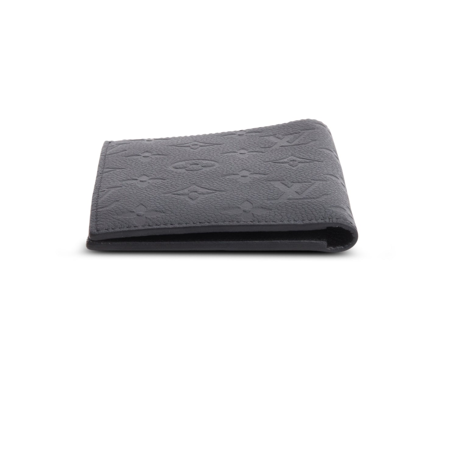 Louis Vuitton Black Monogram Empreinte Passport Cover w/ Box
