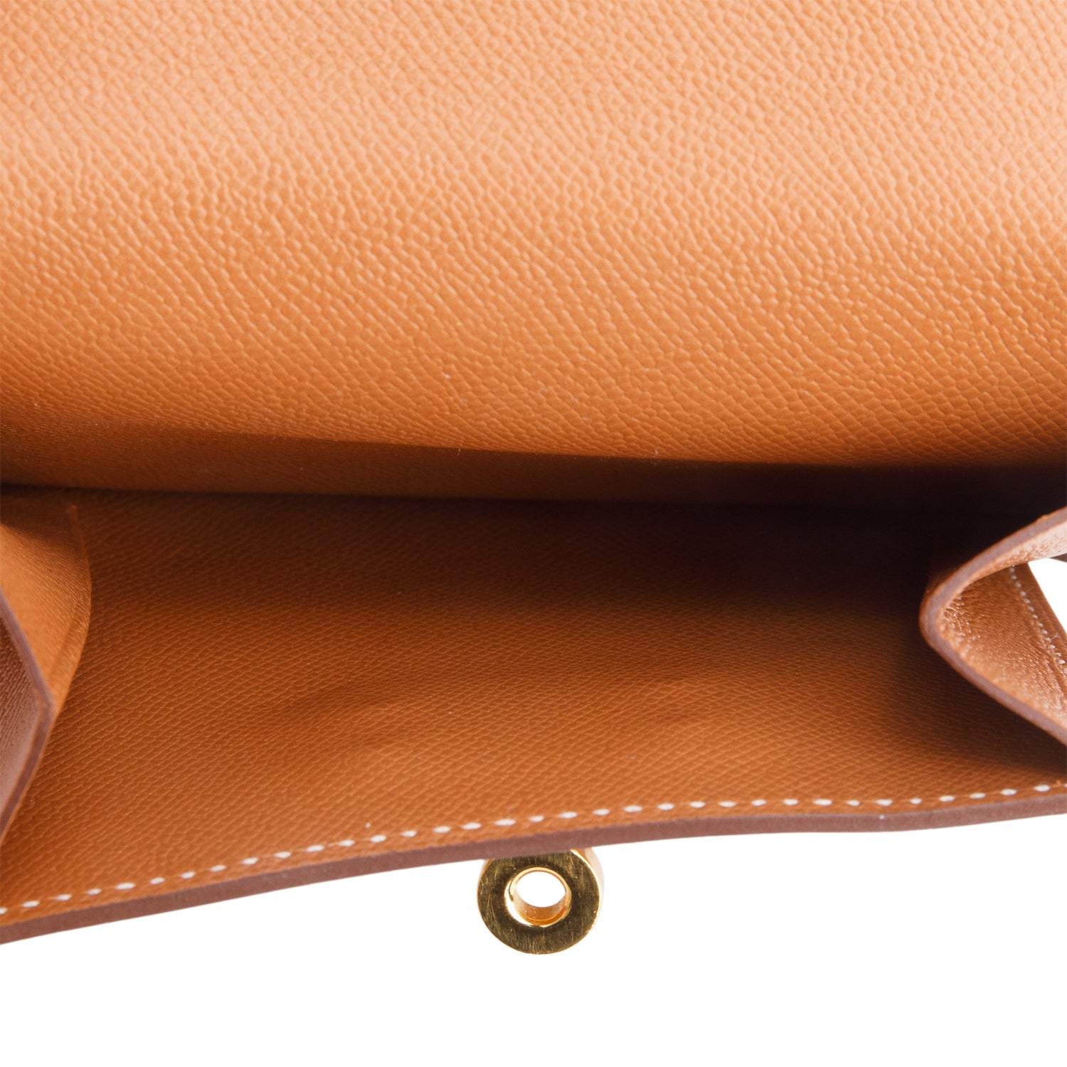 Hermes 2020 Gold Epsom Leather Madame Kelly Pocket Compact Wallet w/ Box