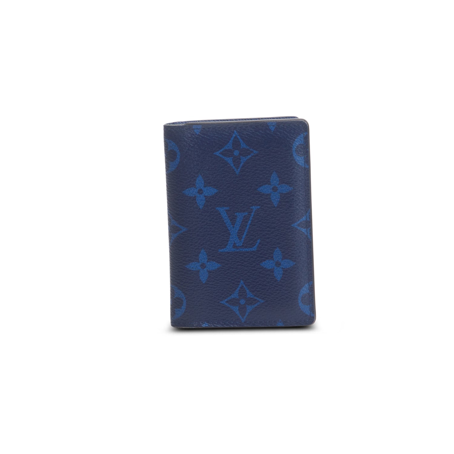 Louis Vuitton 2024 Blue Monogram Taigarama Pocket Organizer w/ Box & Receipt