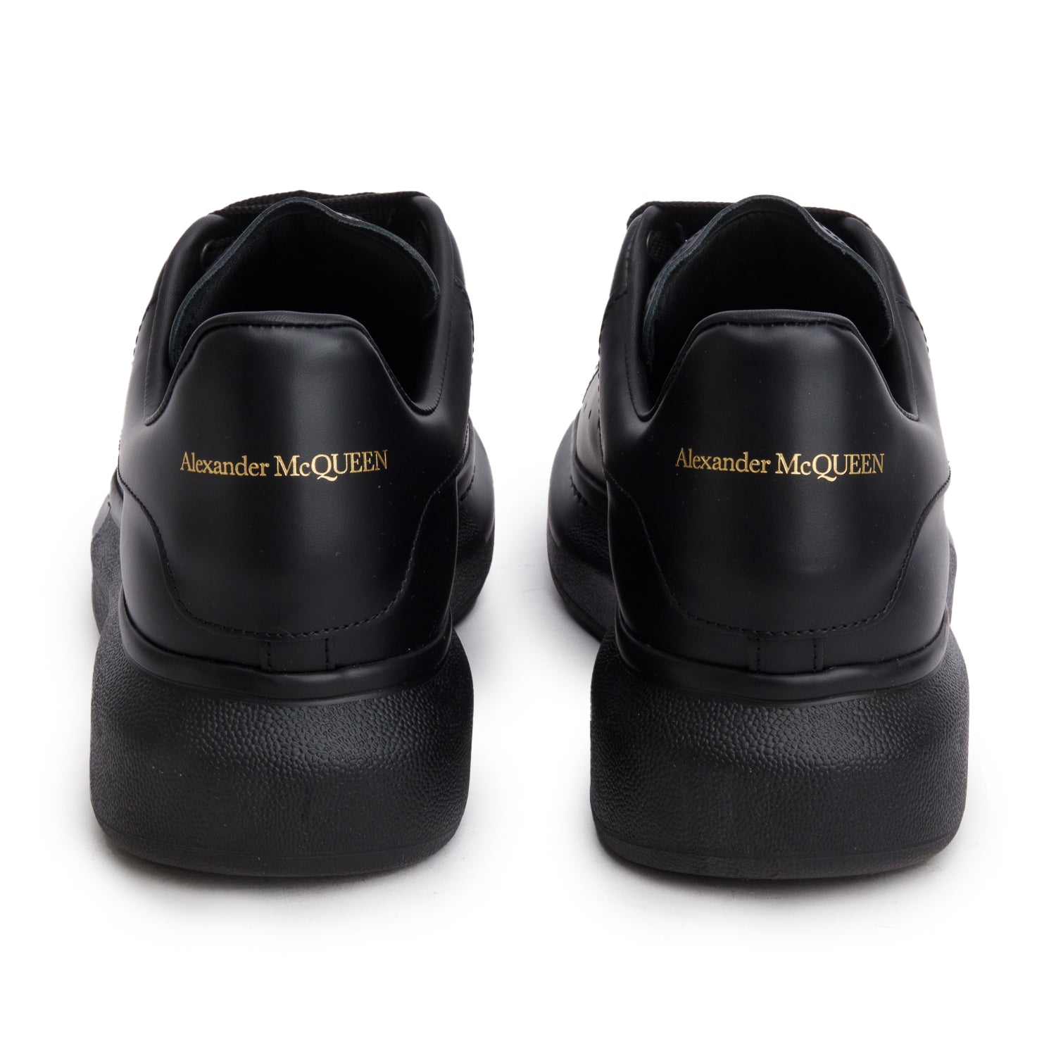 Alexander McQueen Black Smooth Calfskin Oversized Sneaker, Women's Size 40 w/ Box