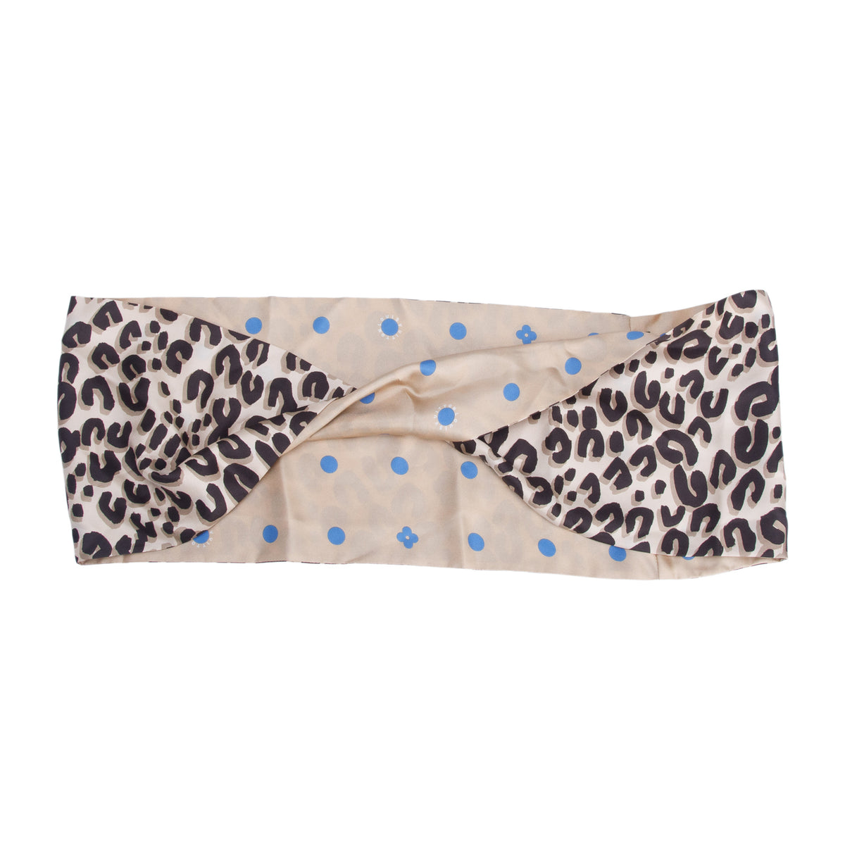 Louis Vuitton Brown Leopard Silk Snood Infinity Scarf