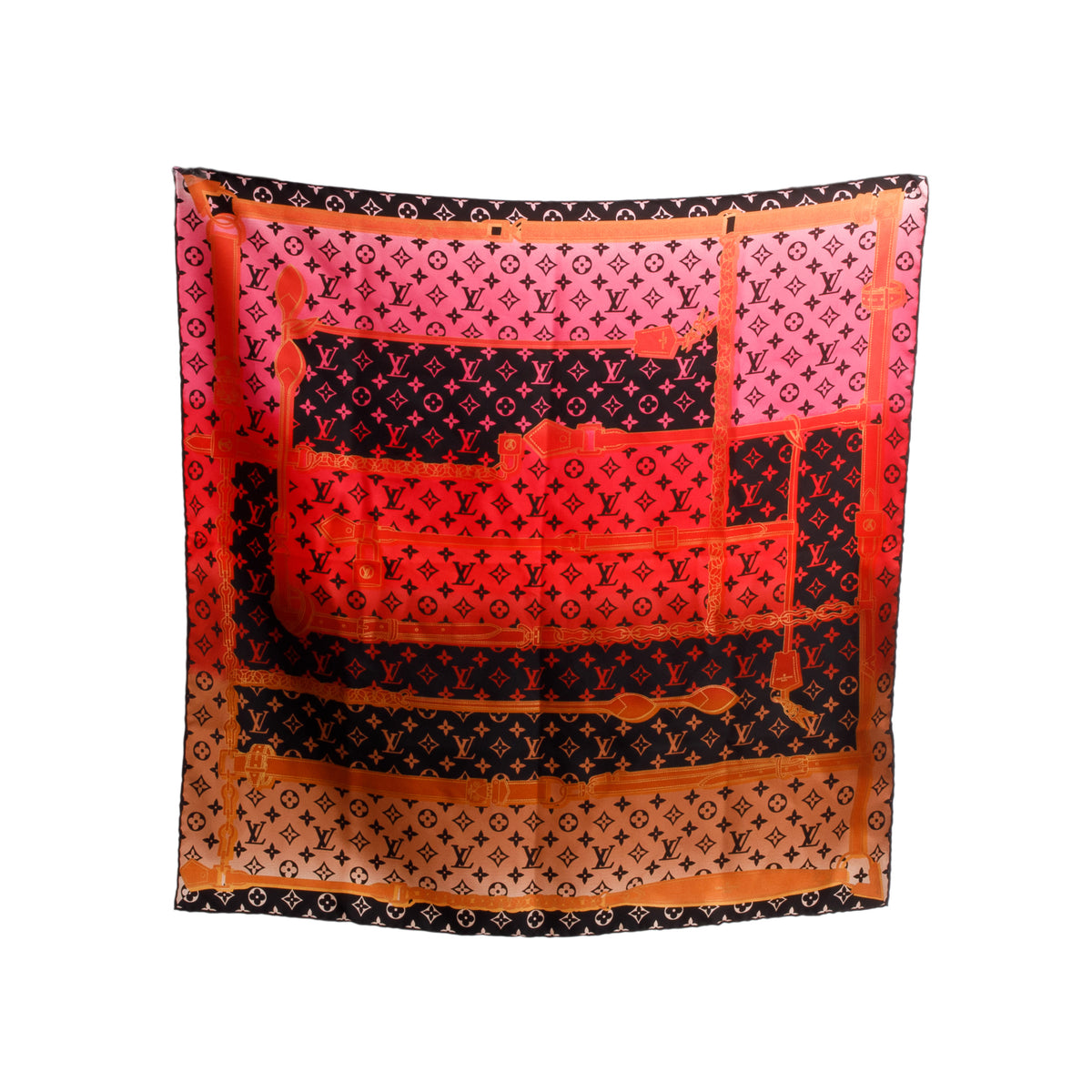 Louis Vuitton Monogram Multicolor Rising Confidential Square Silk