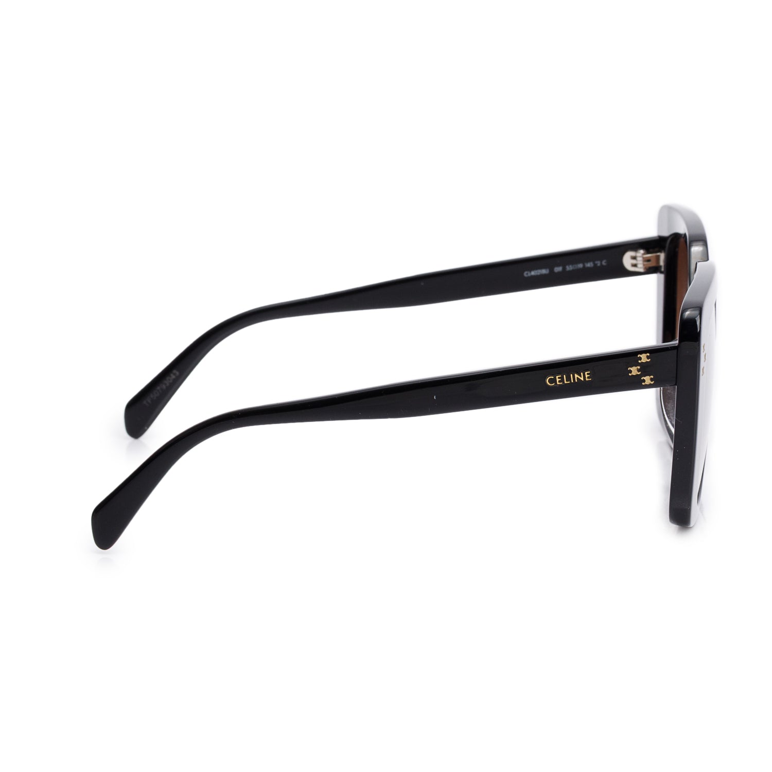 Celine CL40218U Black Acetate Square Gradient Sunglasses w/ Case