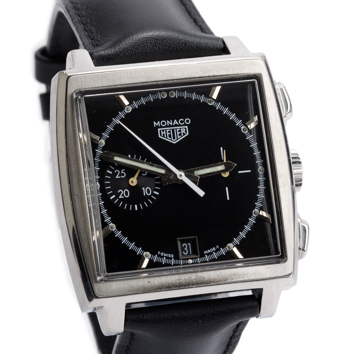 Tag Heuer Stainless Steel Monaco 38 MM Automatic Chronograph Watch CS2110