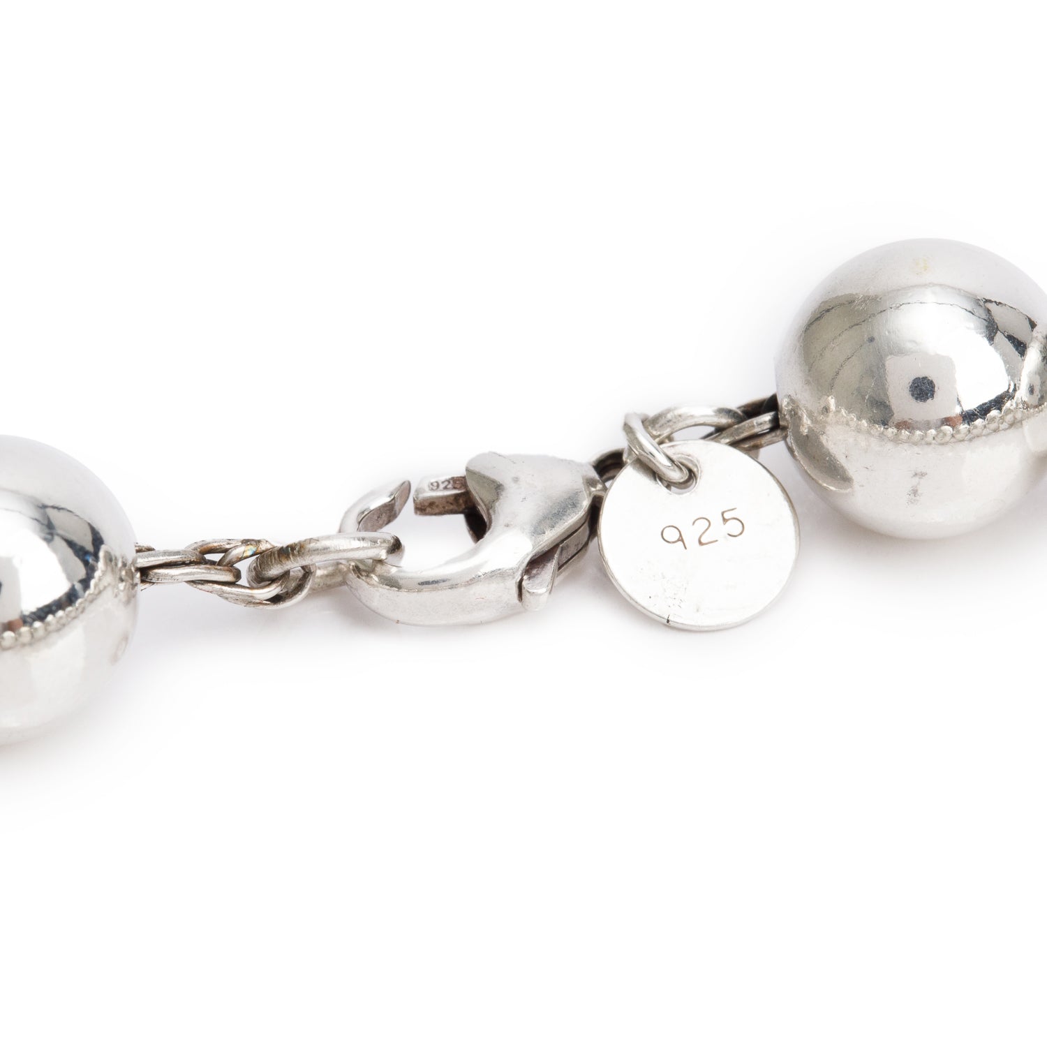Tiffany & Co. Sterling Silver 10 MM HardWear Ball Bracelet