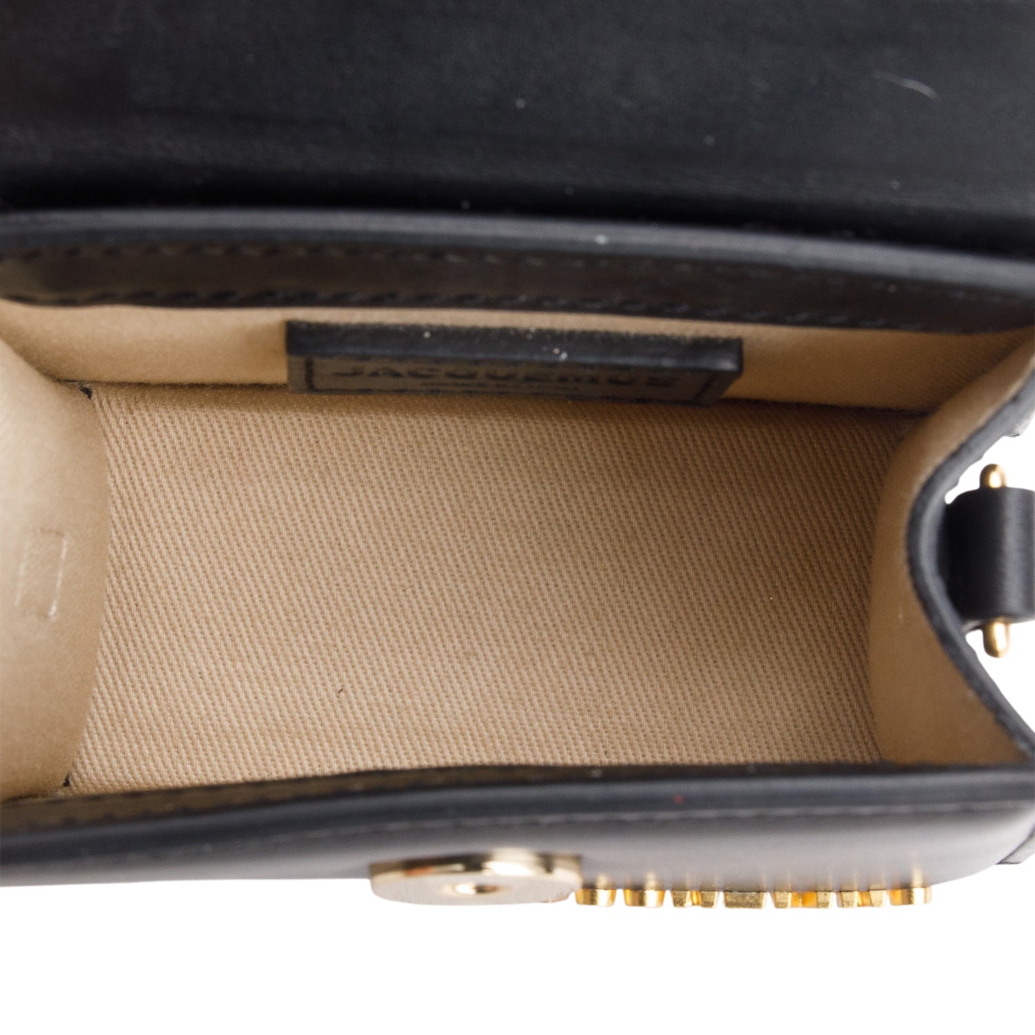 Jacquemus Black Calfskin Leather Mini Signature Le Chiquito Handle Bag w/ Strap