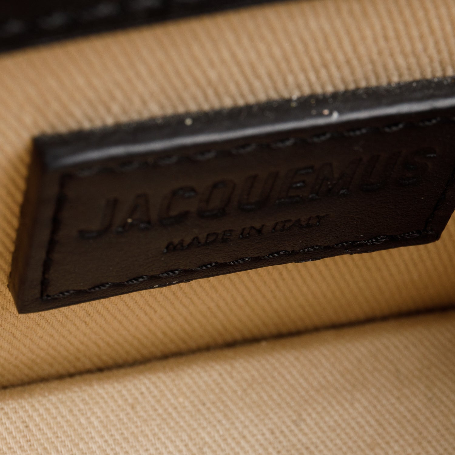 Jacquemus Black Calfskin Leather Mini Signature Le Chiquito Handle Bag w/ Strap