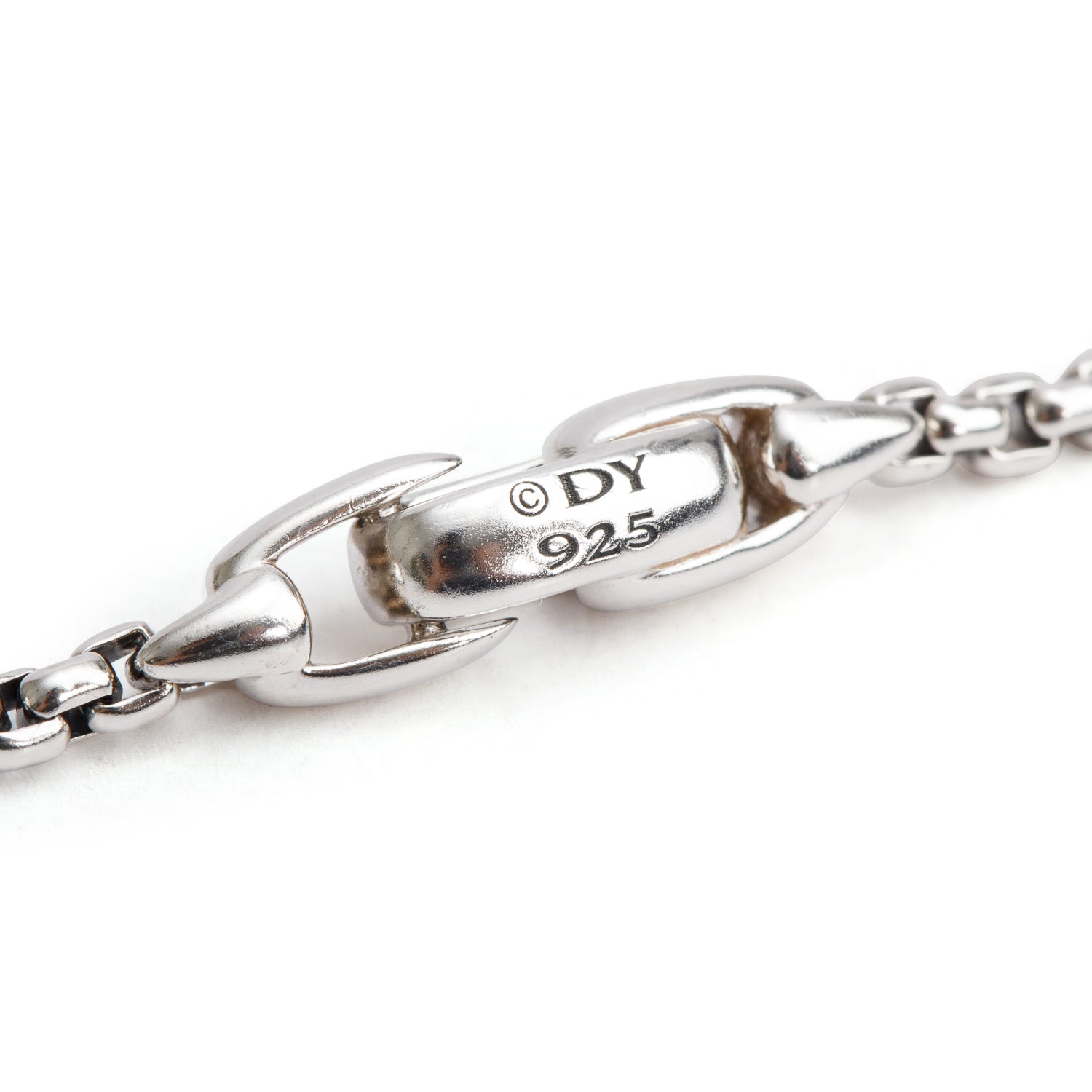 David Yurman Sterling Silver Smooth Amulet 2.7 MM Box Chain Necklace, 20"