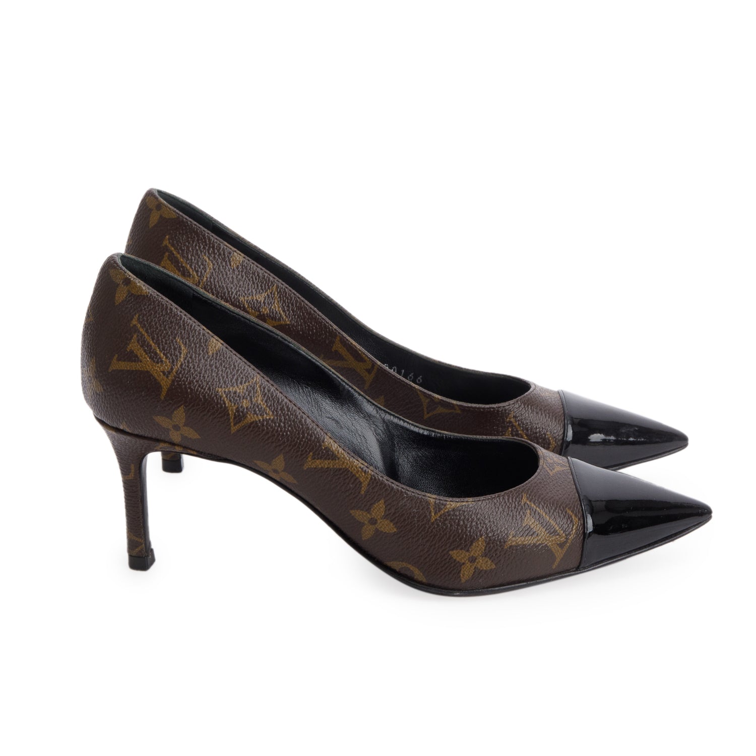 Louis Vuitton Monogram Cap Toe Fetish Heels, Women's Size 37