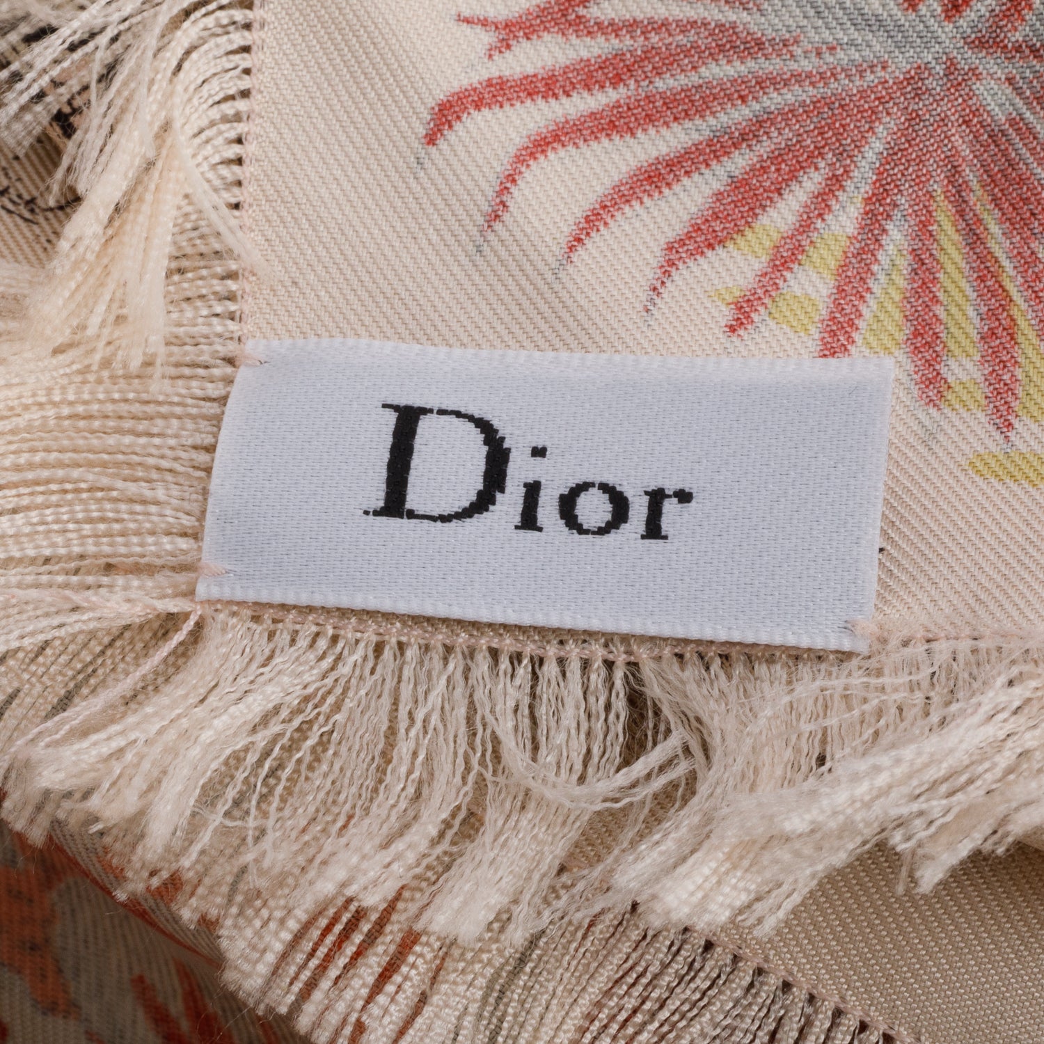 Christian Dior Pink Silk Printed Scarf 90