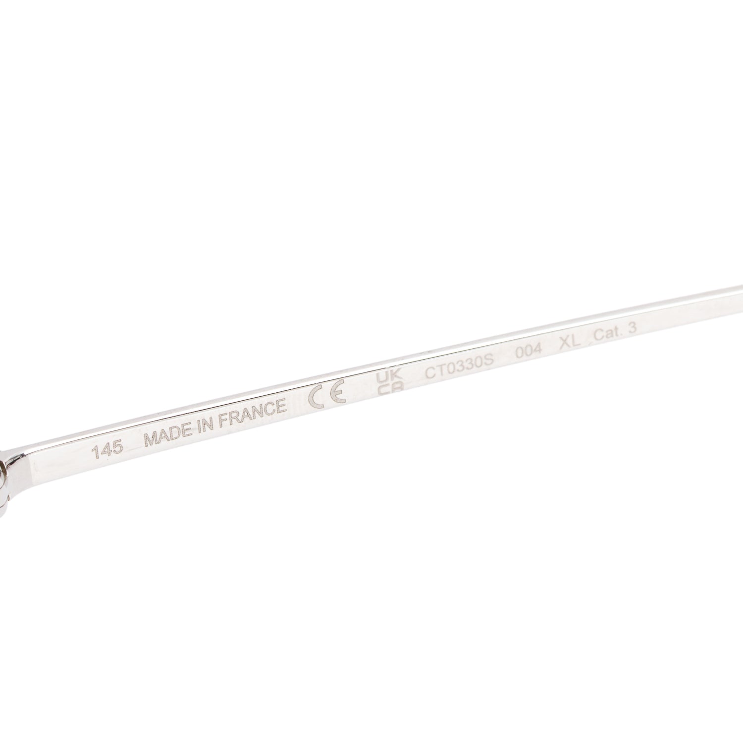 Cartier CT0330S Black Rimless C de Cartier Sunglasses w/ Case