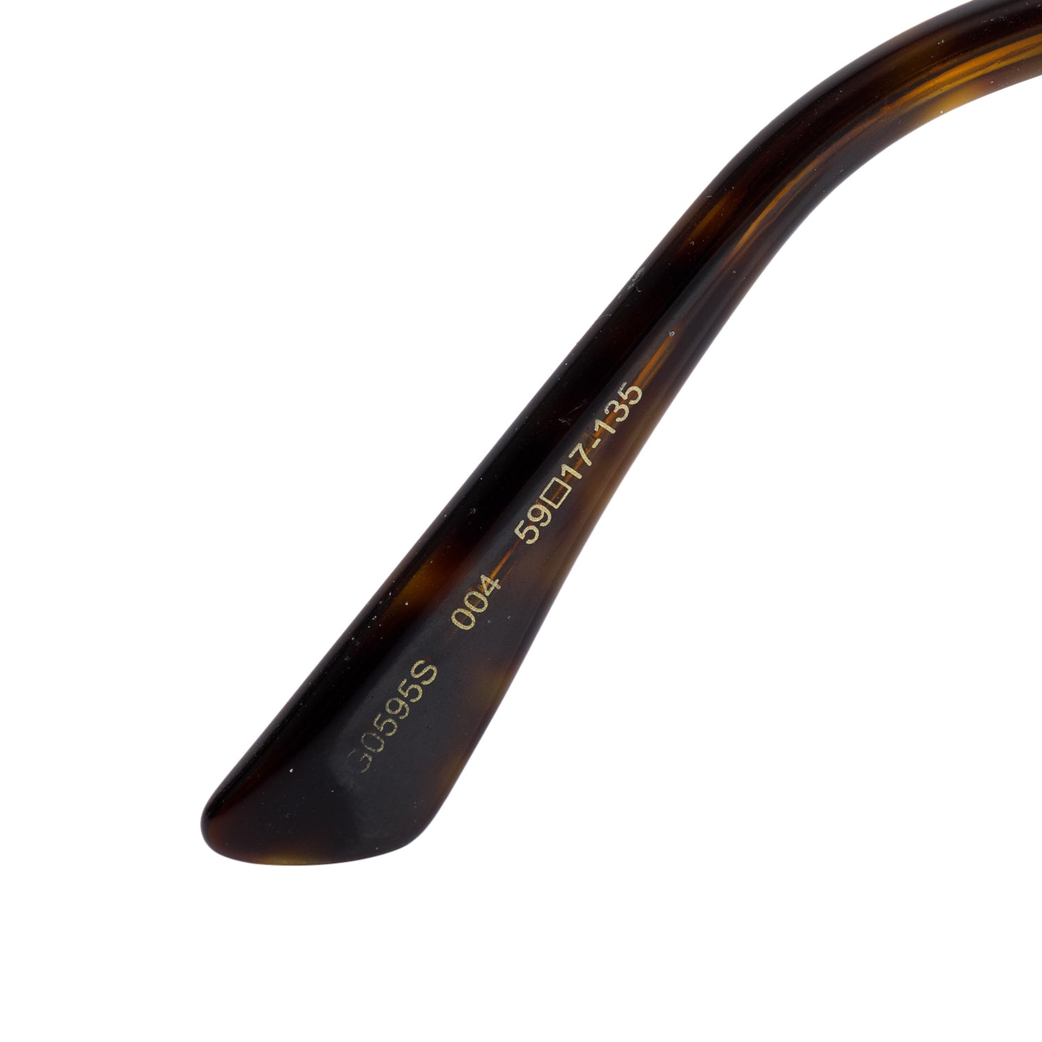 Gucci G0595S Gold-Tone Oval Gradient Sunglasses w/ Case