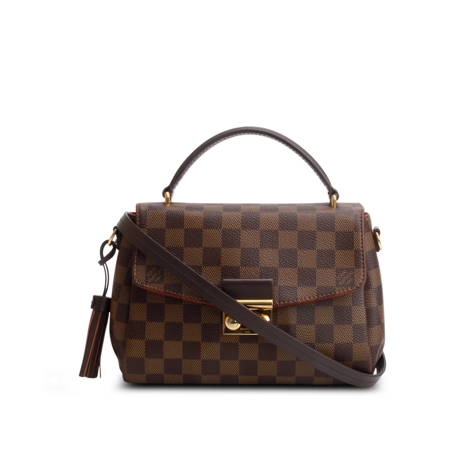Louis Vuitton 2020 Damier Ebene Croisette w/ Box & Strap