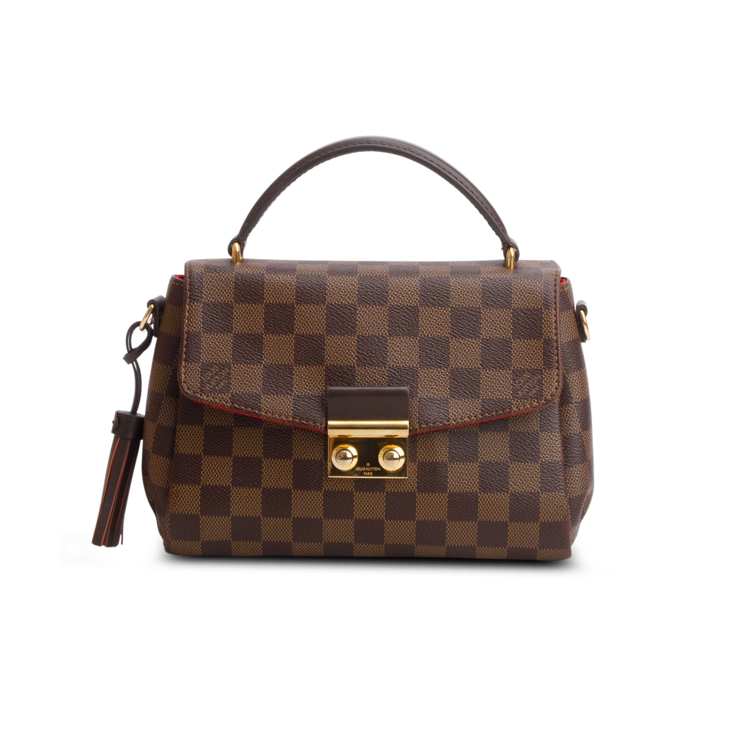 Louis Vuitton 2020 Damier Ebene Croisette w/ Box & Strap
