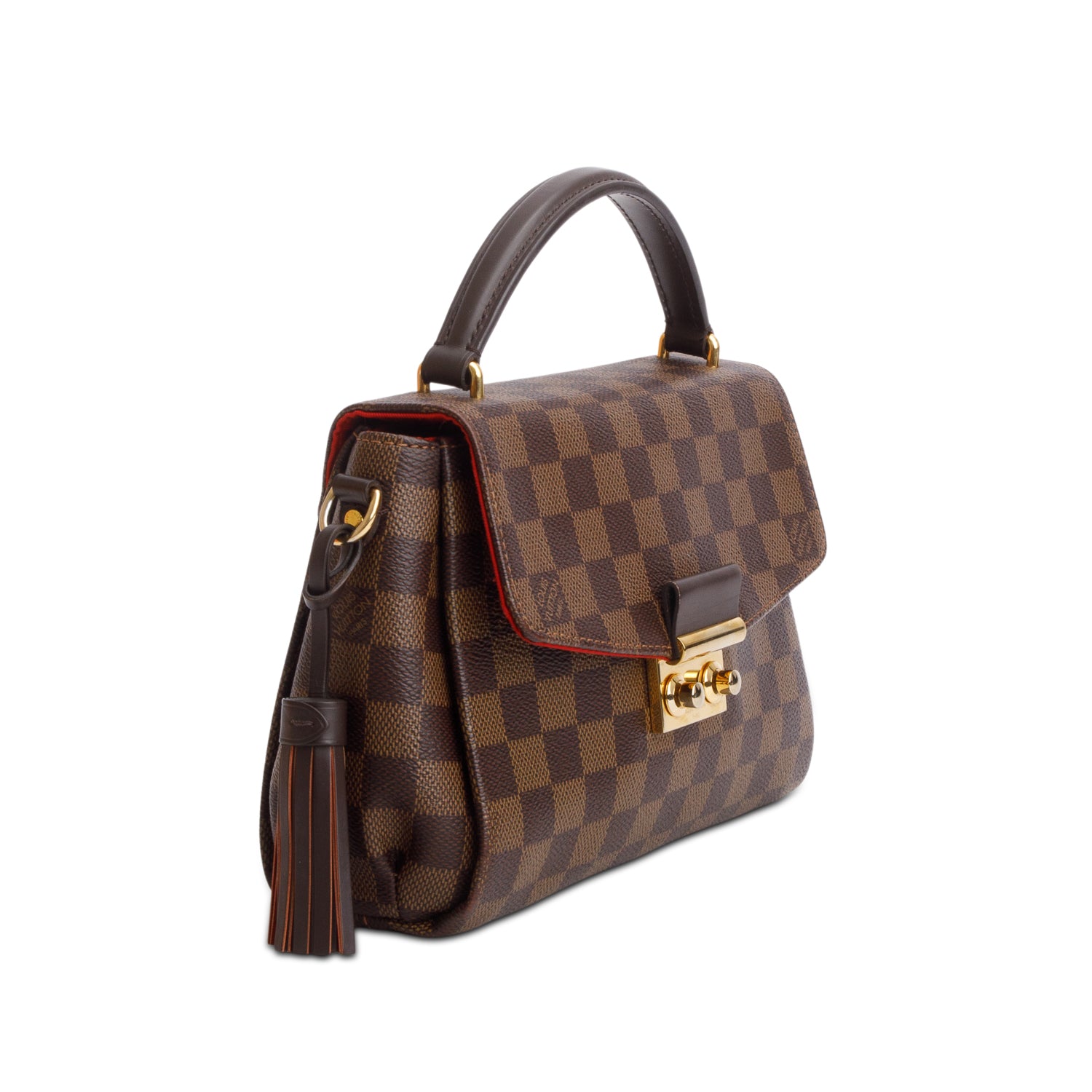 Louis Vuitton 2020 Damier Ebene Croisette w/ Box & Strap