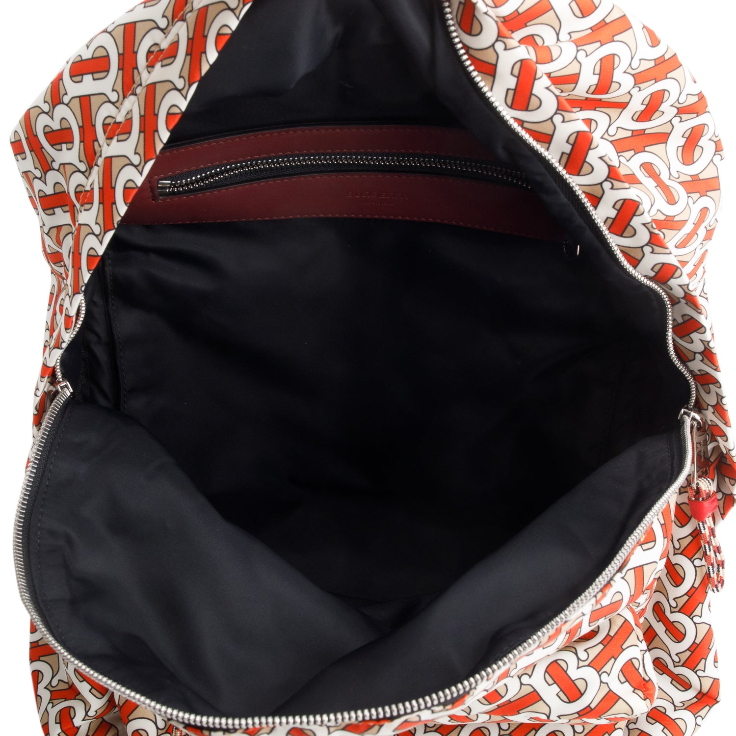Burberry Multicolor Nylon Monogram Print Backpack w/ Box
