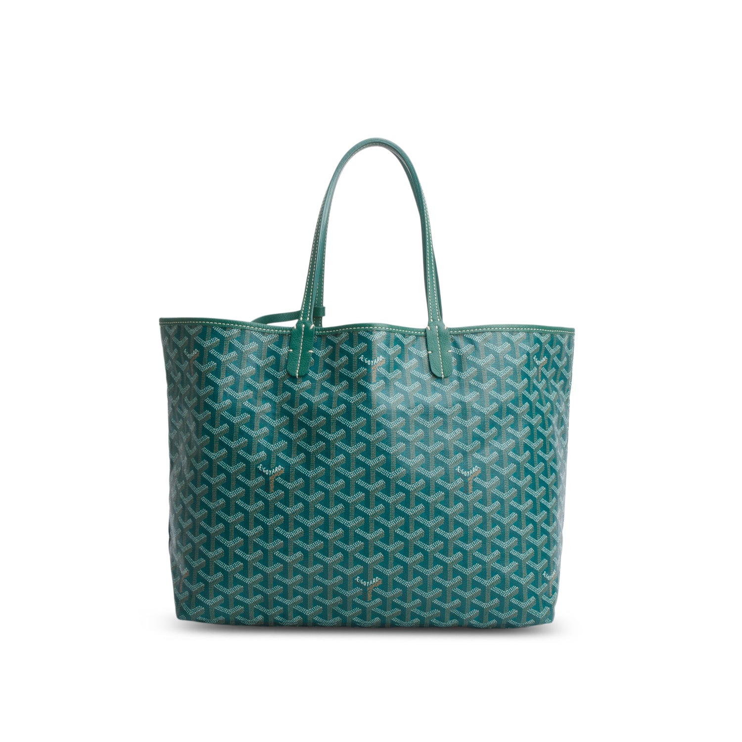Goyard 2020 Green Goyardine Saint Louis PM w/ Pouch