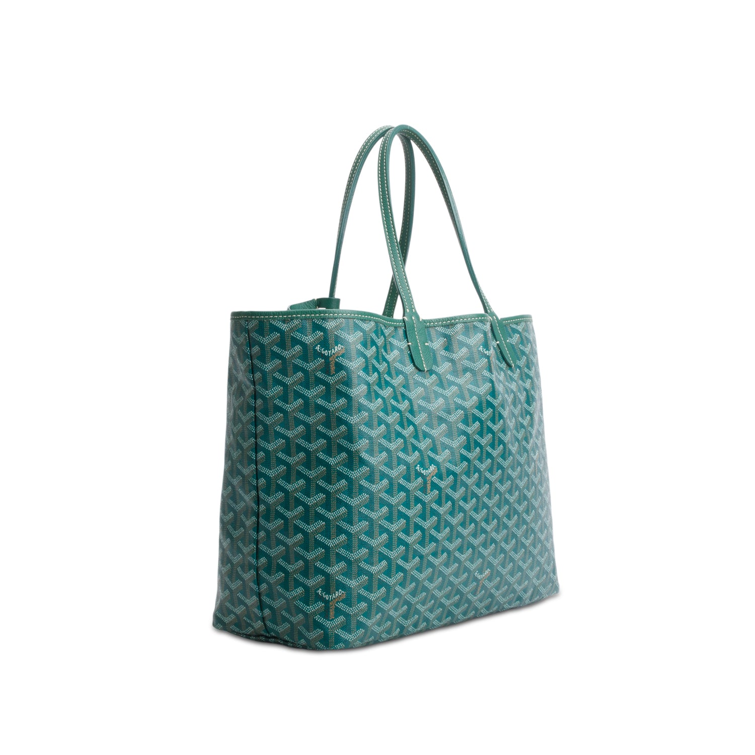 Goyard 2020 Green Goyardine Saint Louis PM w/ Pouch