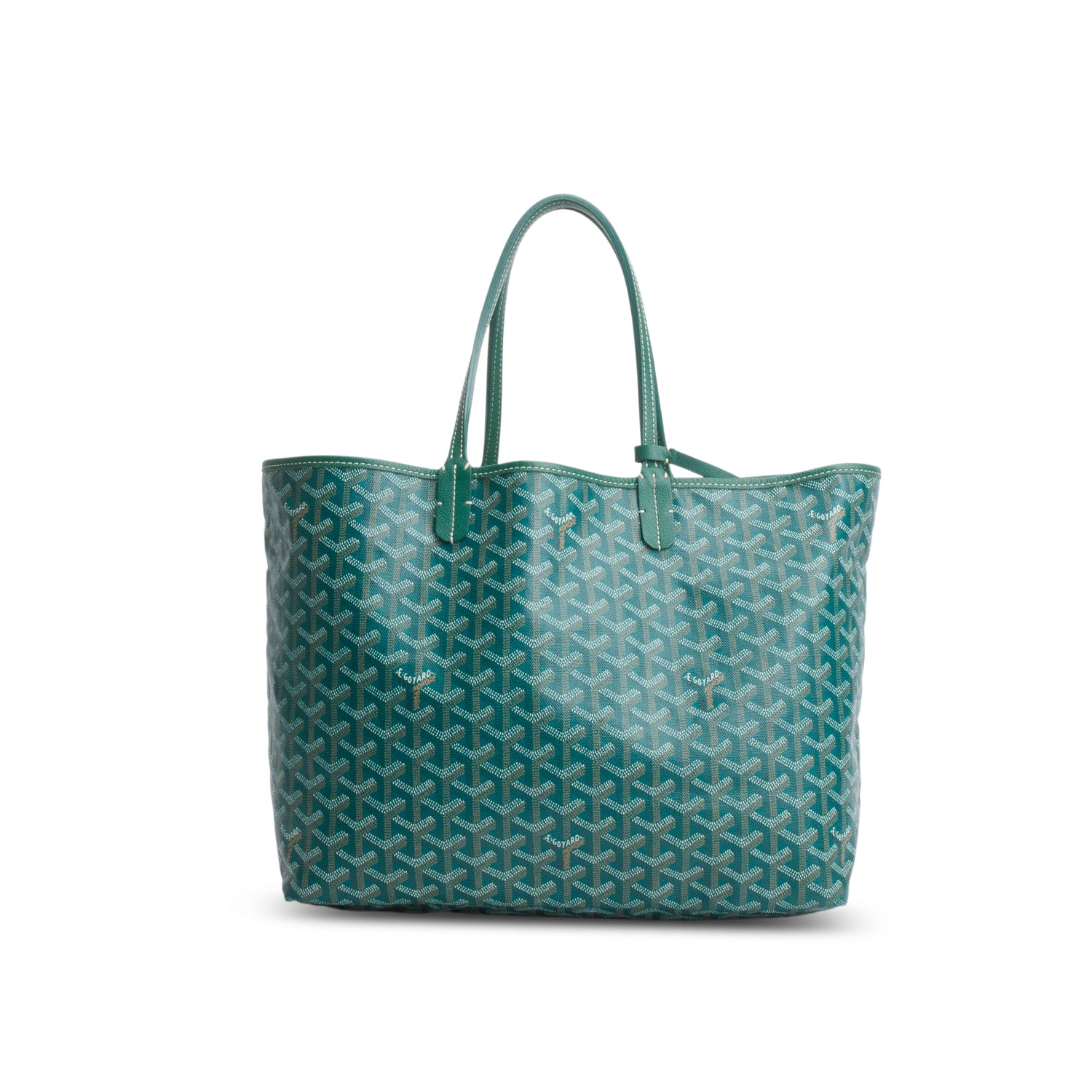 Goyard 2020 Green Goyardine Saint Louis PM w/ Pouch
