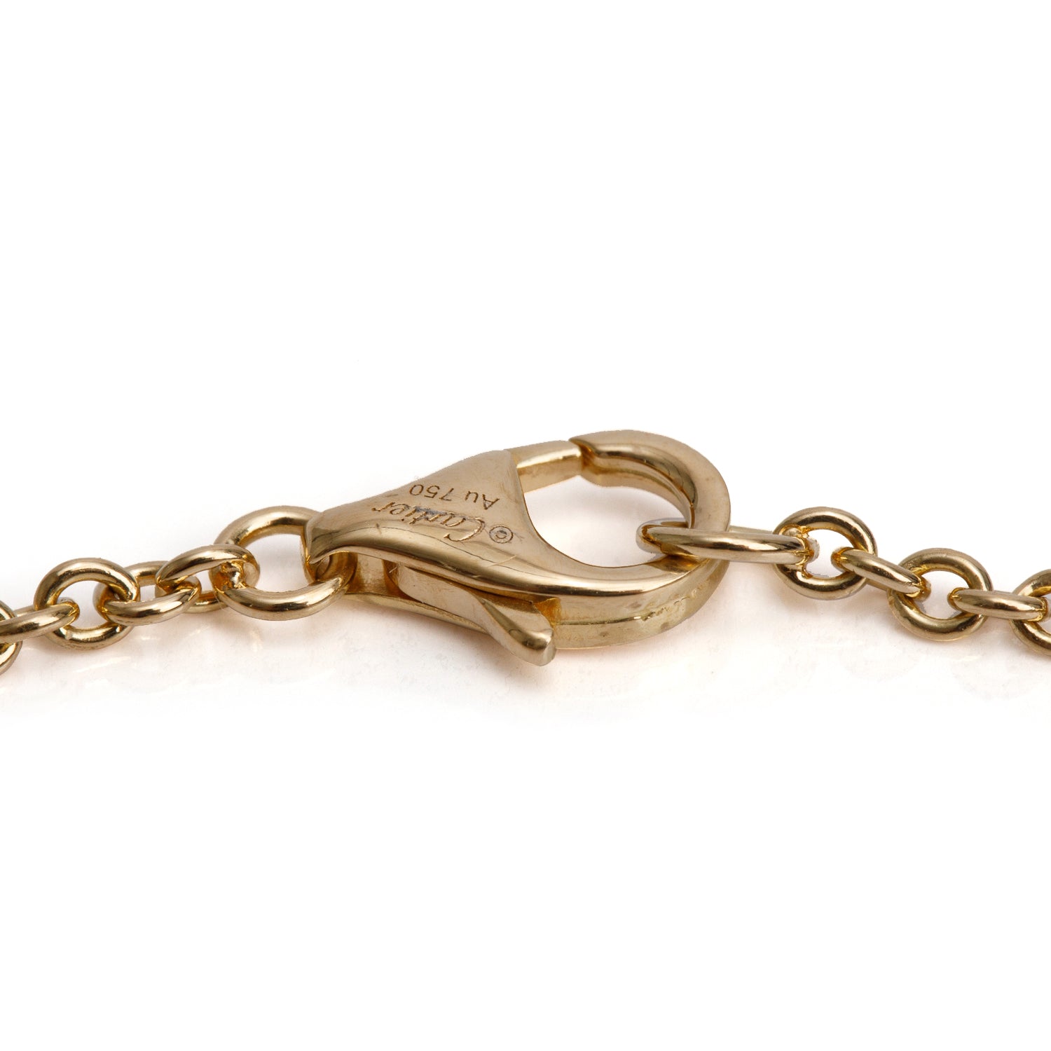 Cartier 18k Yellow Gold Interlocking Love Bracelet w/ Box & Certificate