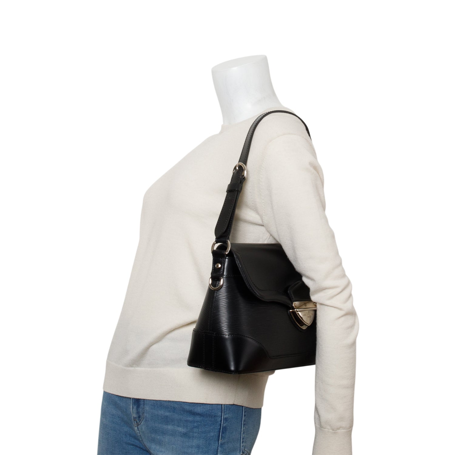 Louis Vuitton Black Epi Leather Bagatelle PM
