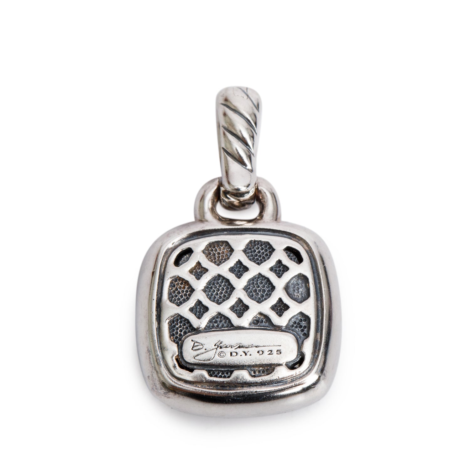 David Yurman Sterling Silver Pave Diamond Albion Pendant
