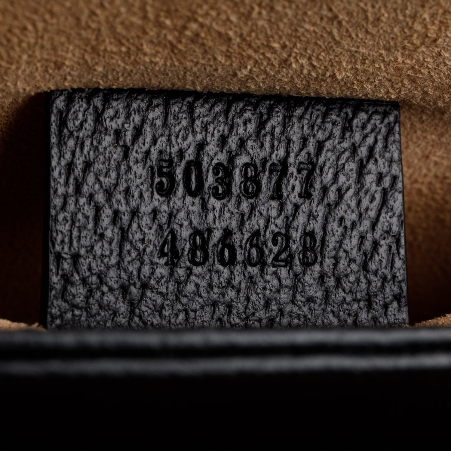 Gucci Black Textured Calfskin Web Small Ophidia Chain Shoulder Bag
