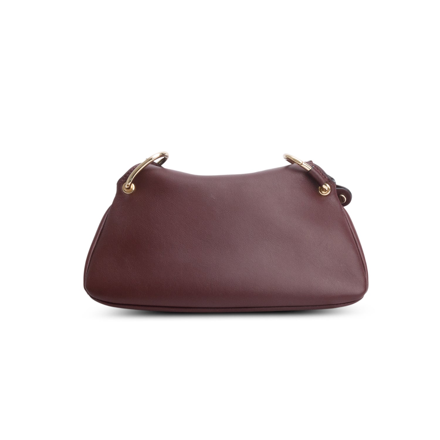 Chloe 2022 Burgundy Calfskin Mini Juana w/ Strap