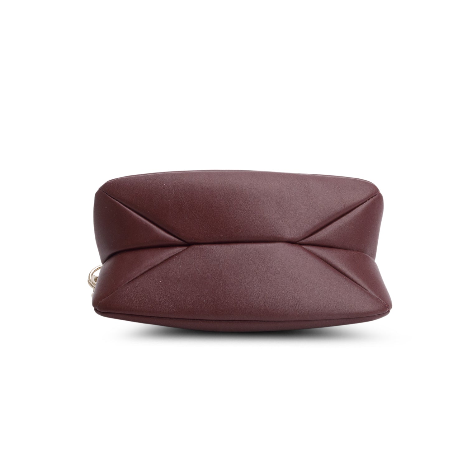 Chloe 2022 Burgundy Calfskin Mini Juana w/ Strap