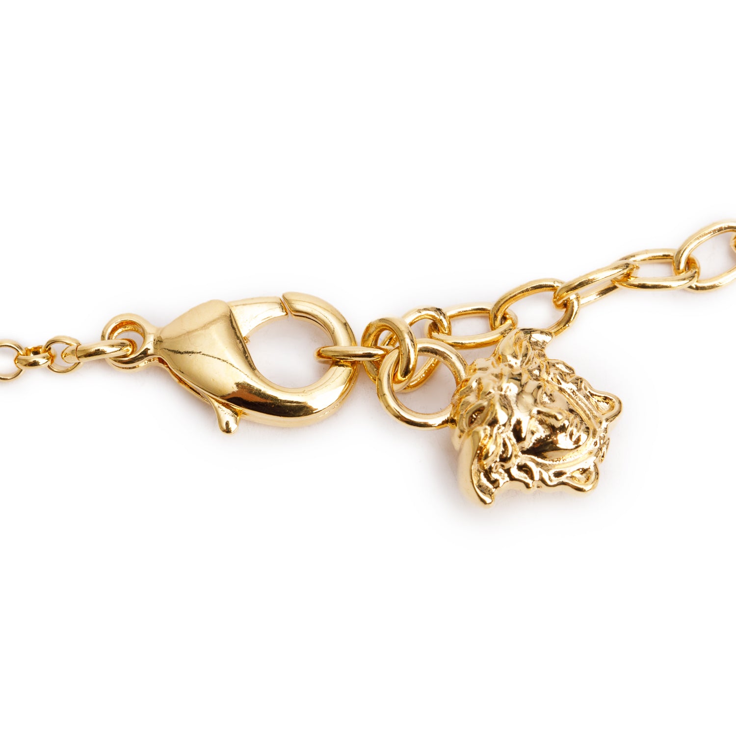 Versace Gold Plated Medusa Pendant Necklace