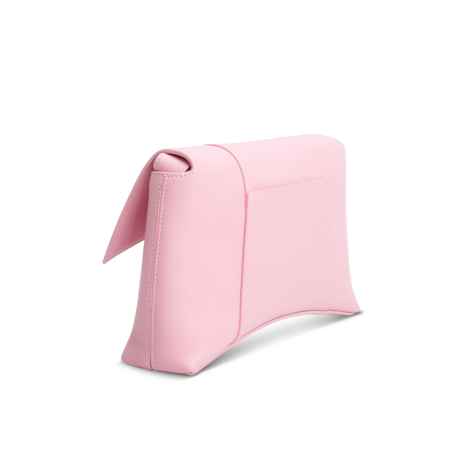 Balenciaga Pink Semi Shiny Smooth Calfskin XS Downtown Shoulder Bag