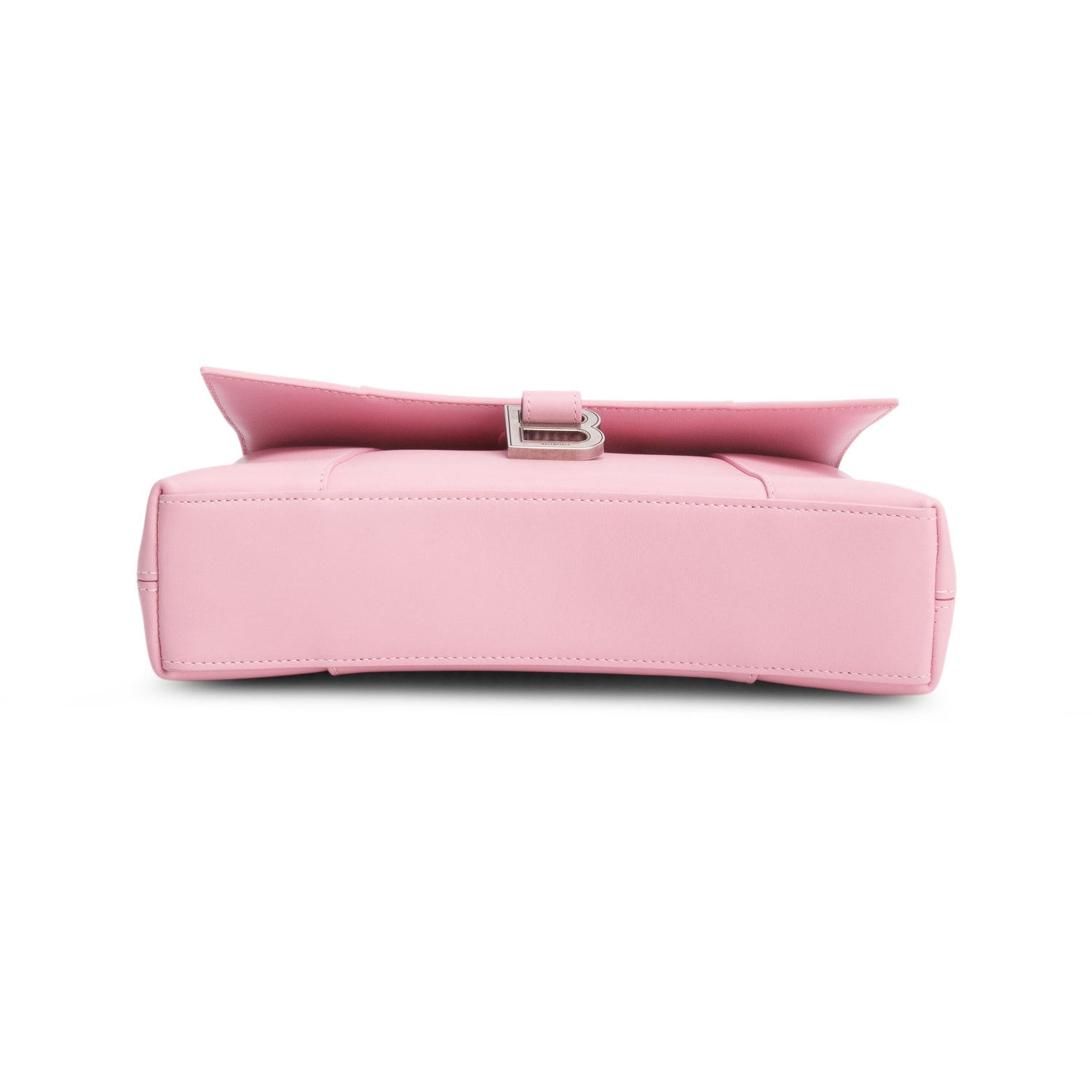 Balenciaga Pink Semi Shiny Smooth Calfskin XS Downtown Shoulder Bag