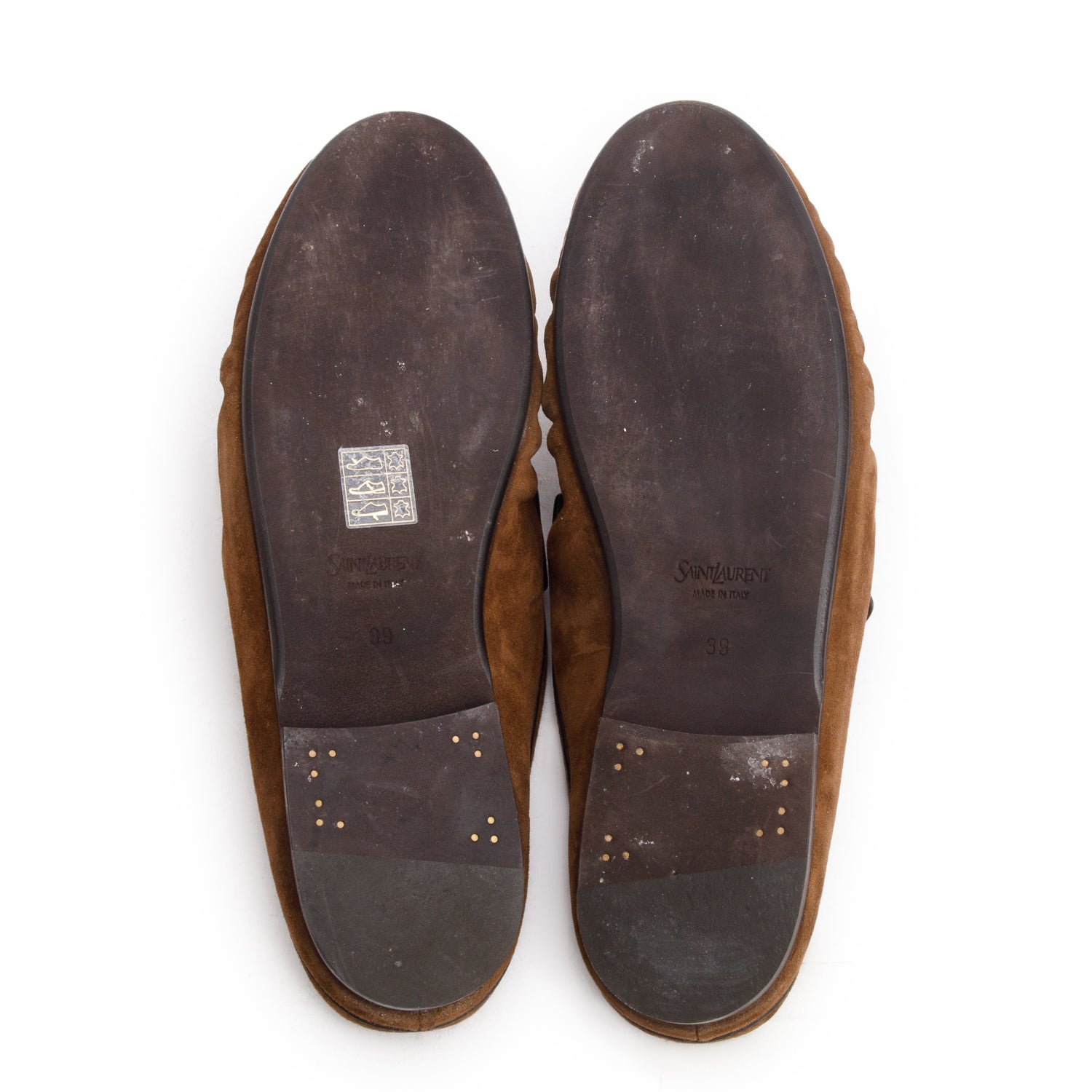Saint Laurent 2026 Brown Suede Le Loafer Mules, Women's Size 39 w/ Box & Receipt